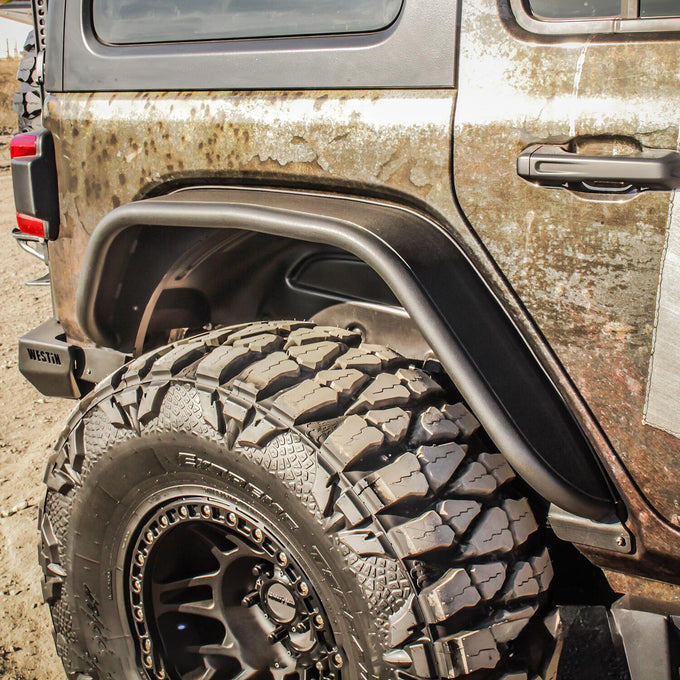 Rear Tube Fenders <br> 2018-2025 Jeep Wrangler