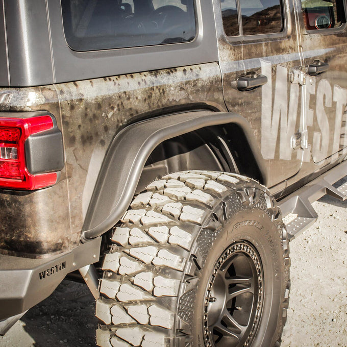 Rear Tube Fenders <br> 2018-2025 Jeep Wrangler