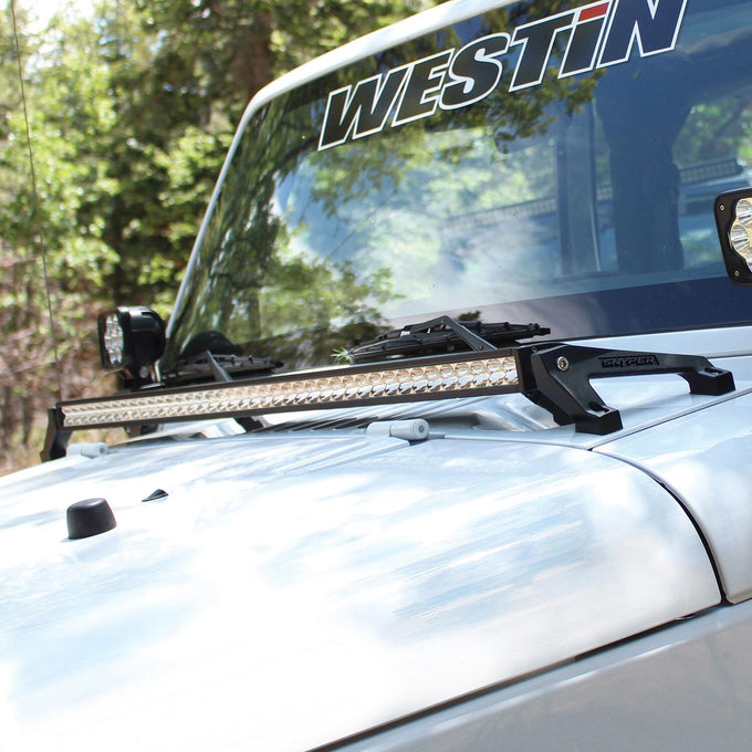 LED Cowl Mount <br> 2007-2018 Jeep Wrangler JK