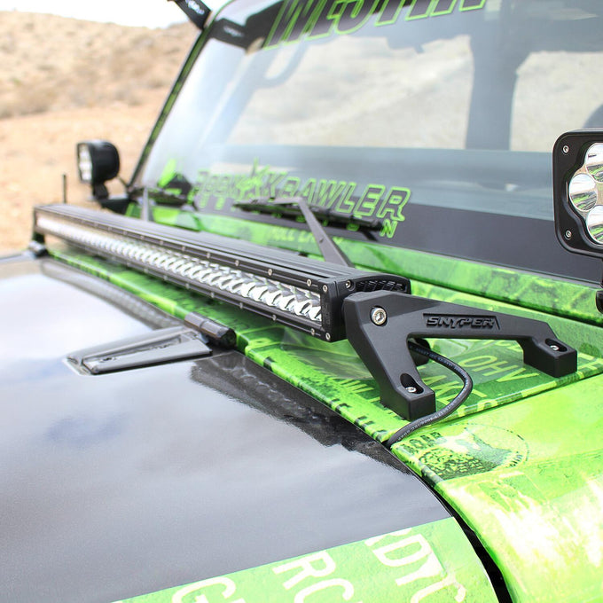 LED Cowl Mount <br> 2007-2018 Jeep Wrangler JK