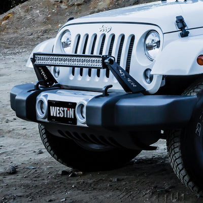 Bumper Mount 30in LED Bar <br> 2007-2018 Jeep Wrangler JK