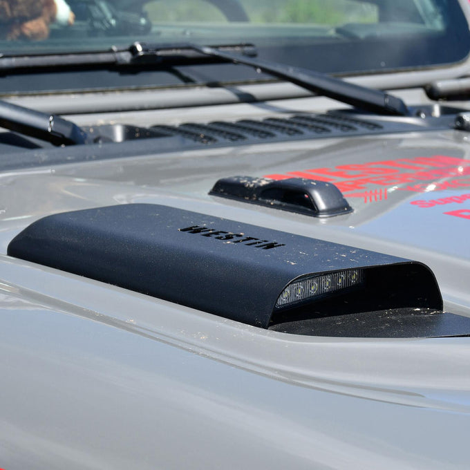 LED Hood Scoops <br> 2018-2025 Jeep Wrangler Gladiator