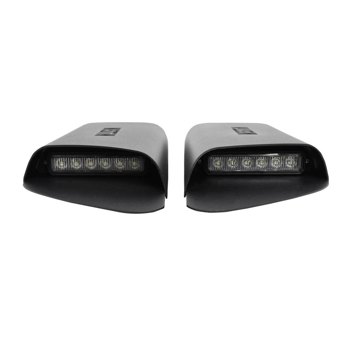 LED Hood Scoops <br> 2018-2025 Jeep Wrangler Gladiator
