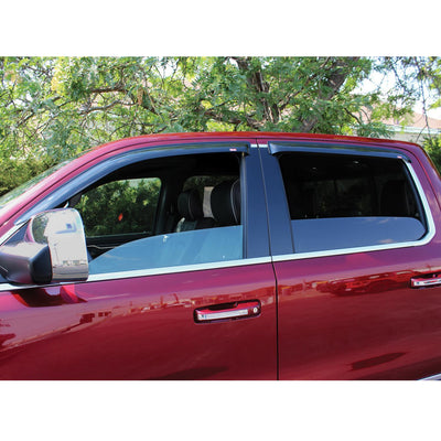 Tape On 4pc Wind Deflector <br> 2019-2025 Ram 1500