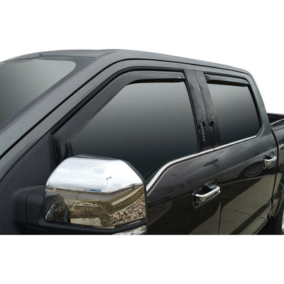 In-Channel 4pc Wind Deflector <br> 15-26 Ford F150 F250 F350 F450 F550 Super Duty