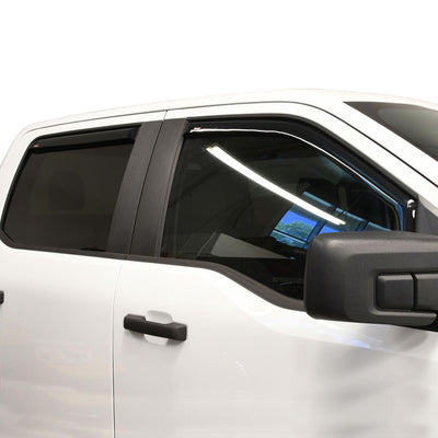 In-Channel 4pc Wind Deflector <br> 15-26 Ford F150 F250 F350 F450 F550 Super Duty