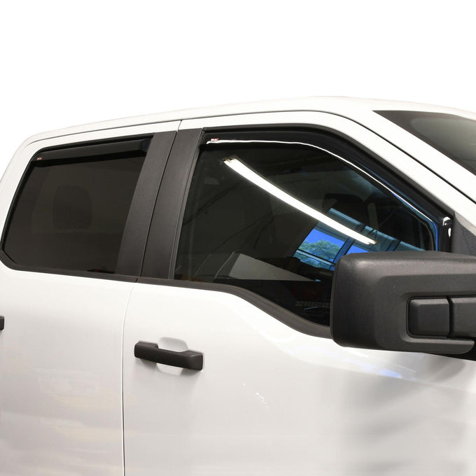 In-Channel 4pc Wind Deflector <br> 15-26 Ford F150 F250 F350 F450 F550 Super Duty
