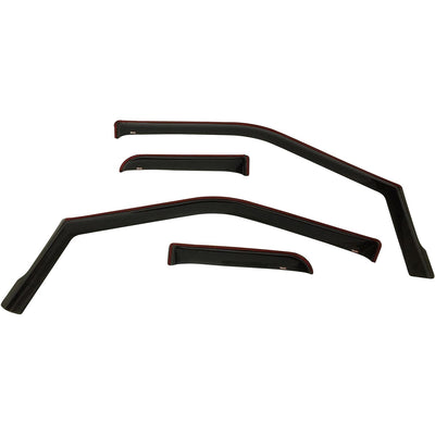 In-Channel 4pc Wind Deflector <br> 15-26 Ford F150 F250 F350 F450 F550 Super Duty