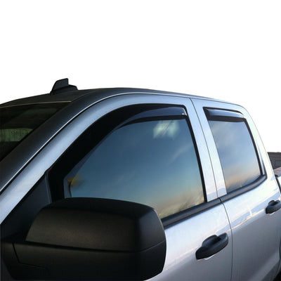 In-Channel 4pc Wind Deflector <br> 14-19 Chevy Silverado GMC Sierra 1500 2500 3500
