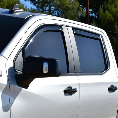 In-Channel 4pc Wind Deflector <br> 19-26 Chevy Silverado GMC Sierra 1500 2500 3500