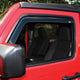 In Channel 2pc Wind Deflector <br> 2018-2025 Jeep Wrangler