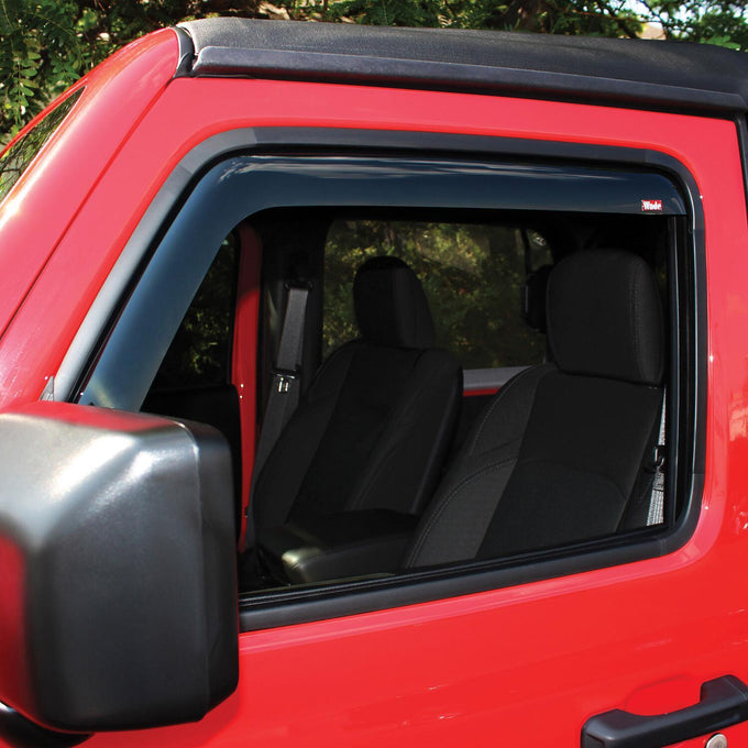 In Channel 2pc Wind Deflector <br> 2018-2025 Jeep Wrangler