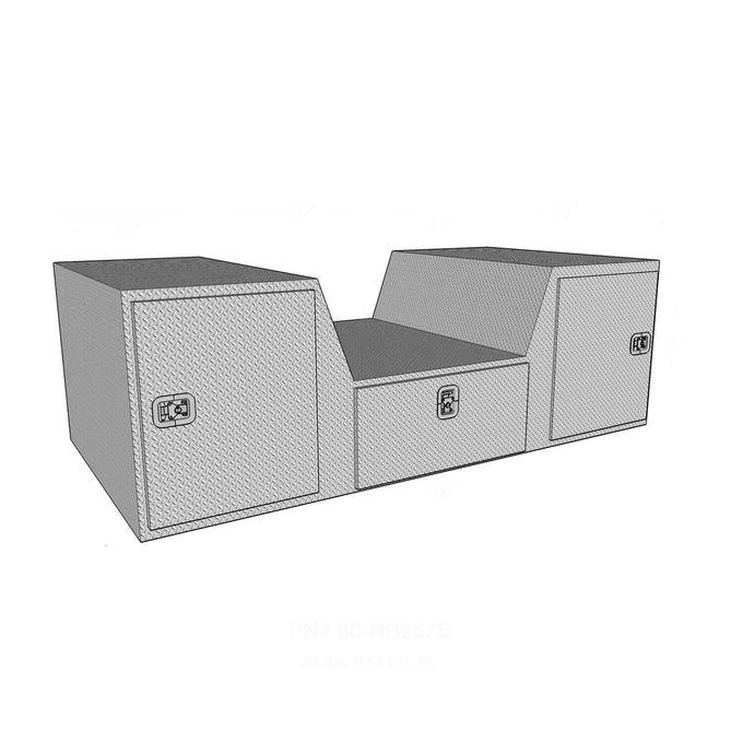 Brute V Shape Goose Neck Tool Box <br> Universal Fit