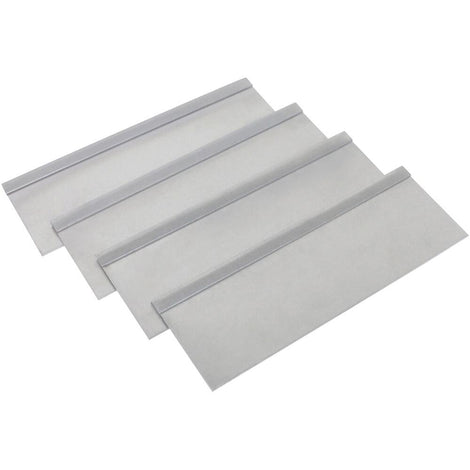 9in x 15in tray w/ 4 Silver Aluminum Dividers <br> Universal Fit