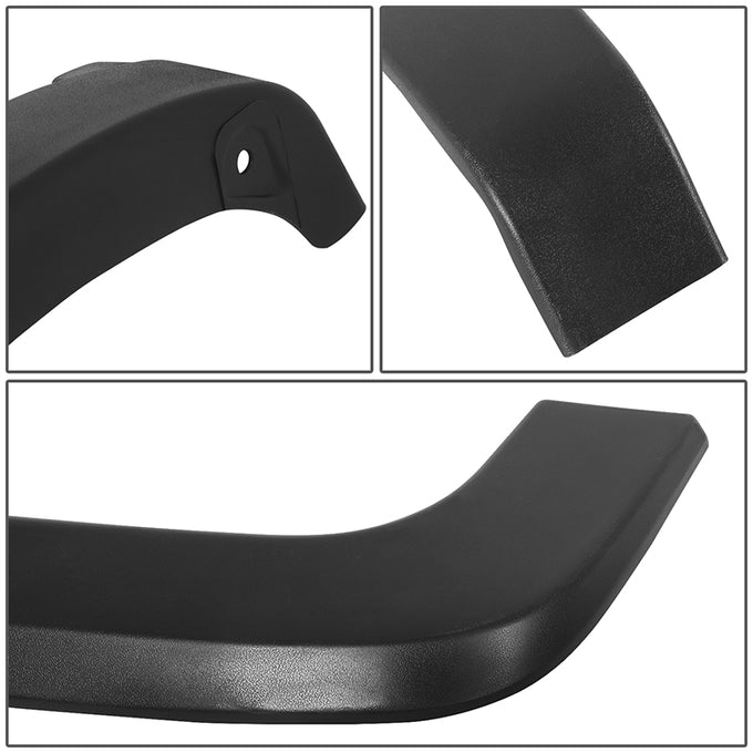 Factory Style Matte Fender Flares Kit <br> 14-18 Chevy Silverado 1500, 15-19 2500 3500 HD
