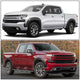 Factory Style Matte Fender Flares Kit <br> 19-24 Chevy Silverado 1500