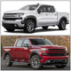 Factory Style Matte Fender Flares Kit <br> 19-24 Chevy Silverado 1500