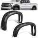 Factory Style Matte Fender Flares Kit <br> 19-24 Chevy Silverado 1500