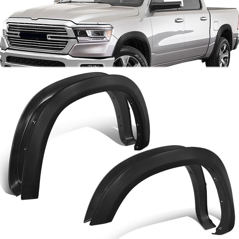 Factory Style Matte Fender Flares <br> 19-24 Ram 1500