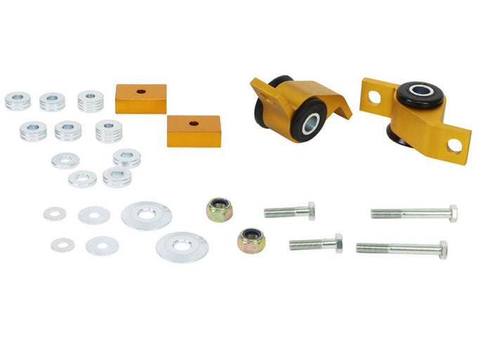 Front Lower Inner Rear Bushings Offset Caster&Anti Lift<br>02-07 GD Subaru Impreza incl WRX/STi