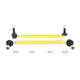 Sway Bar Link<br>17-26 Tesla 3 Y, Genesis G70, Kia Stinger, Mercedes E