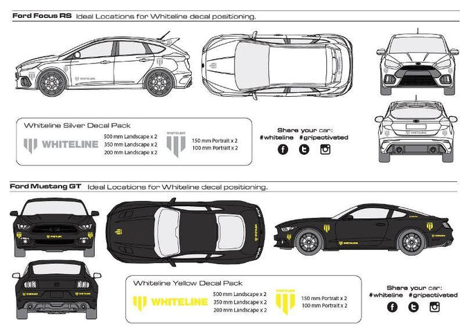 Decal Kits 10 Pk Black<br>Universal