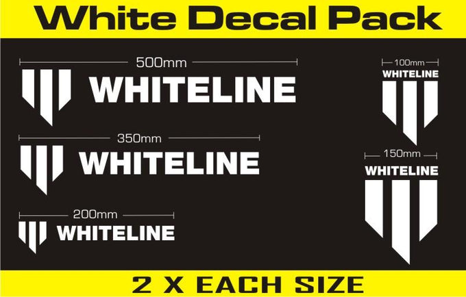 White Branded Decal Pack<br>Universal