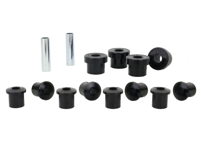 Spring Eye Front/Rear and Shackle Bushing Kit<br>76-83 Jeep CJ5, 76-86 Jeep CJ7, 81-85 Jeep Scrambler