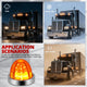 2Pcs LED Watermelon Light Amber Lens<br>Universal