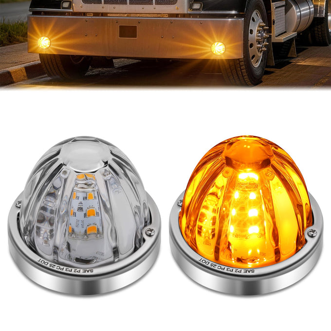 2Pcs LED Watermelon Light Clear Lens<br>Universal