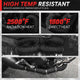 Black Exhaust Header Heat Wrap W/5 X Steel Ties <br> 2 in. W X 1/16 in. THK X 600 in. L