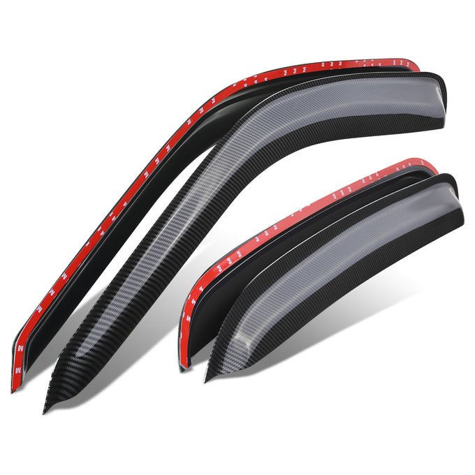 4Pcs Window Visors Guard Deflector <br> 01-06 Chevy/GMC Silverado Sierra 1500/2500HD 3500