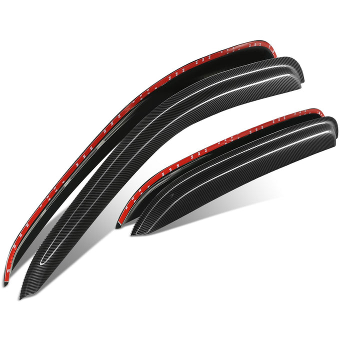 4Pcs Window Visors Guard Deflector <br> 07-14 Chevy/GMC Silverado Sierra 1500 2500/3500HD