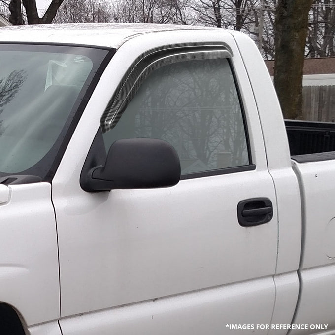 2Pcs Window Visors Guard Deflector <br> 99-07 Chevy/GMC Silverado Sierra 1500 2500 3500 Classic
