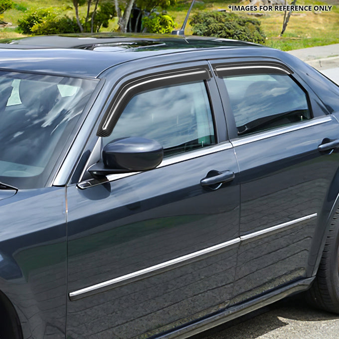 Taoe-on 4Pcs Window Visors Guard Deflector <br> 05-10 Chrysler 300, 05-08 Dodge Magnum