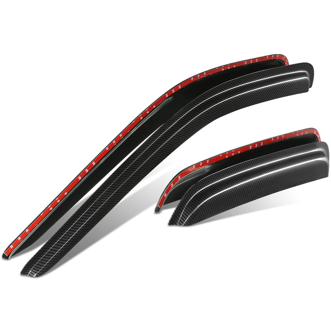 4Pcs Window Visors Guard Deflector <br> 05-10 Dodge Dakota Quad Crew Cab