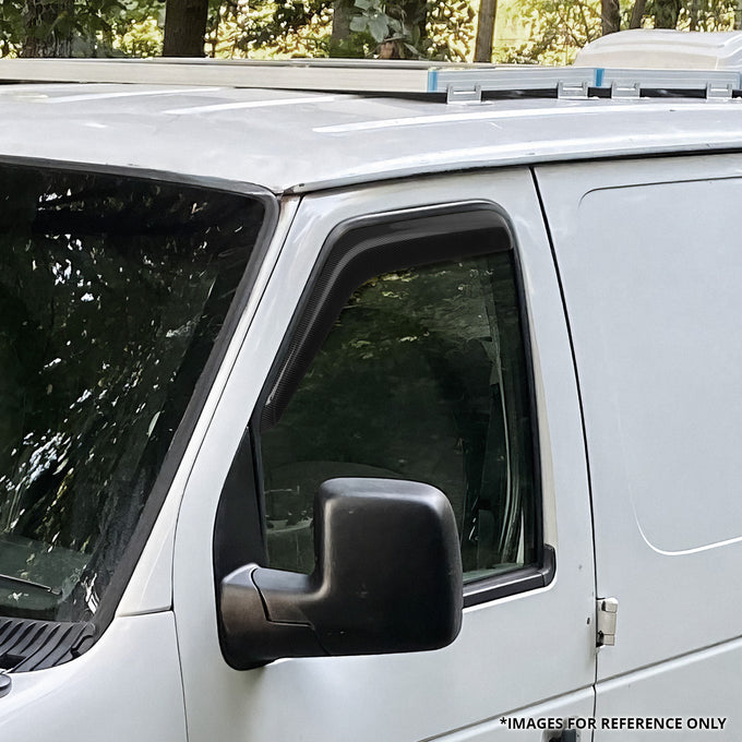 2Pcs Window Visors Guard Deflector <br> 92-24 Ford E-150 E-250 E-350 E-450 Super Duty