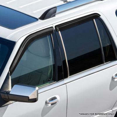 4Pcs Tape-on Window Visors Guard Deflector <br> 97-17 Ford Expedition, 98-17 Lincoln Navigator