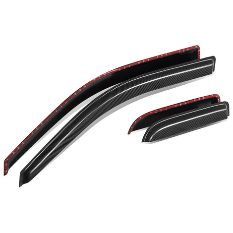 4Pcs Window Visors Guard Deflector <BR> 04-14 Ford F-150 Extended Cab 4-Door