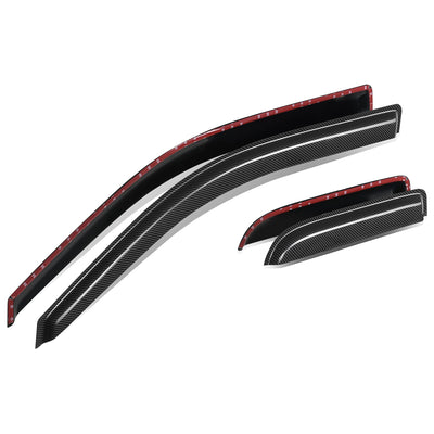 4Pcs Window Visors Guard Deflector <BR> 04-14 Ford F-150 Extended Cab 4-Door