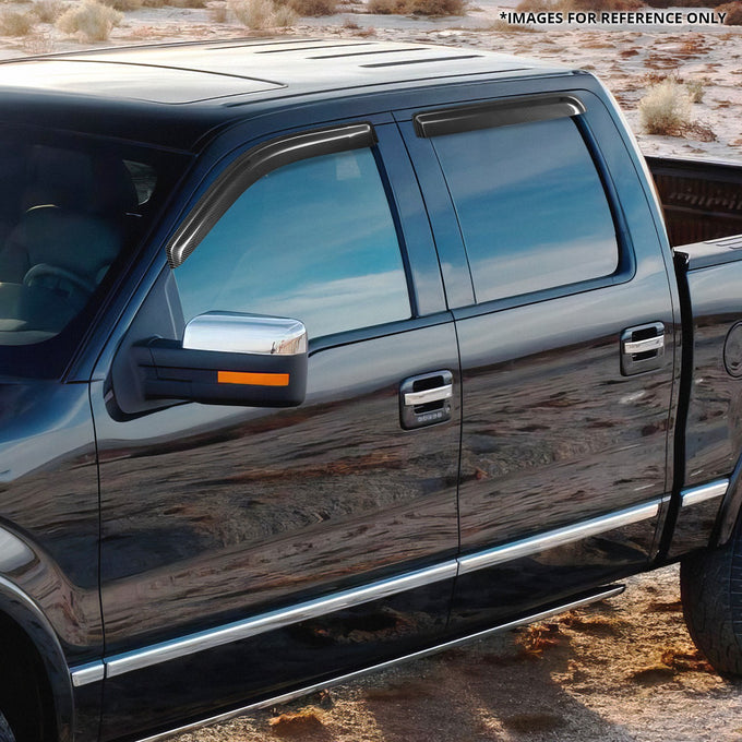 4Pcs Window Visors Guard Deflector <br> 09-14 Ford F-150 Crew Cab