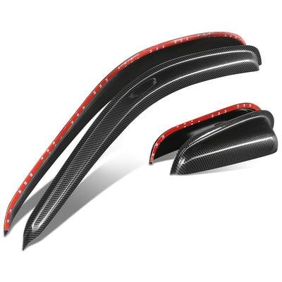 4Pcs Window Visors Guard Deflector <br> 95-04 Toyota Tacoma Extended Cab