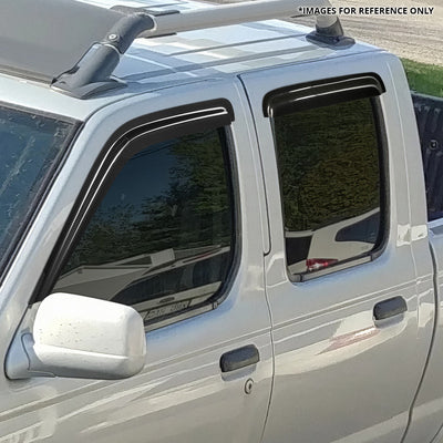4Pcs Window Visors Guard Deflector <br> 00-04 Nissan Frontier Crew Cab