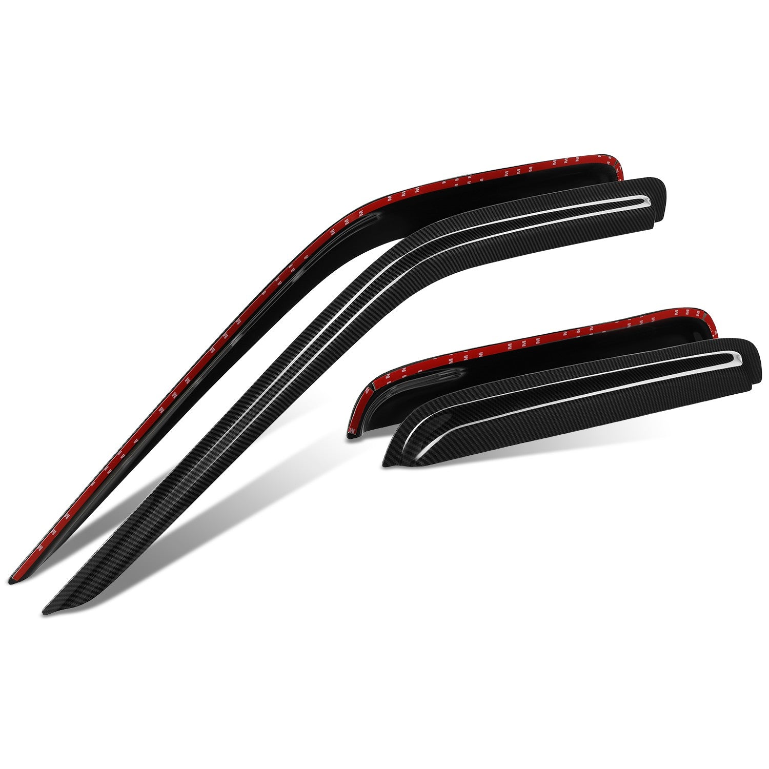 4Pcs Window Visors Guard Deflector <br> 00-04 Nissan Frontier Crew Cab
