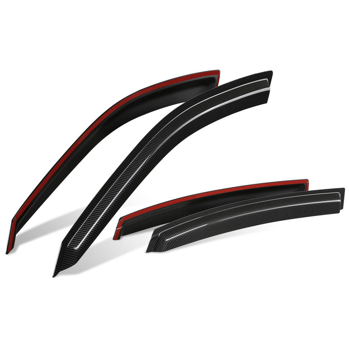 4Pcs Carben Fiber Style Window Visors<br>00-05 Chevy Impala