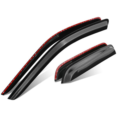 4Pcs Window Visors Guard Deflector <br> 01-12 Ford Escape, Mazda Tribute