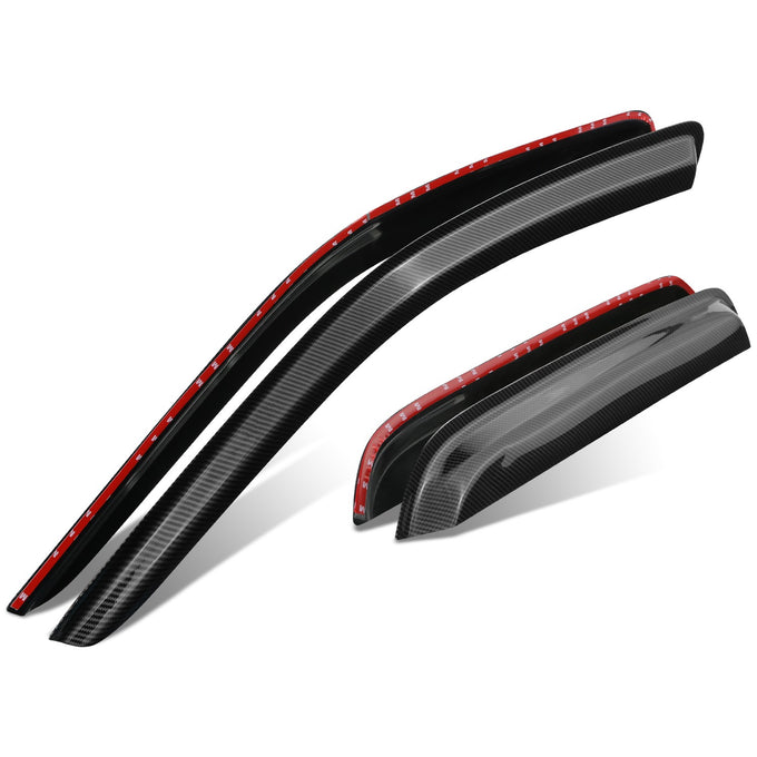 4Pcs Window Visors Guard Deflector <br> 01-12 Ford Escape, Mazda Tribute