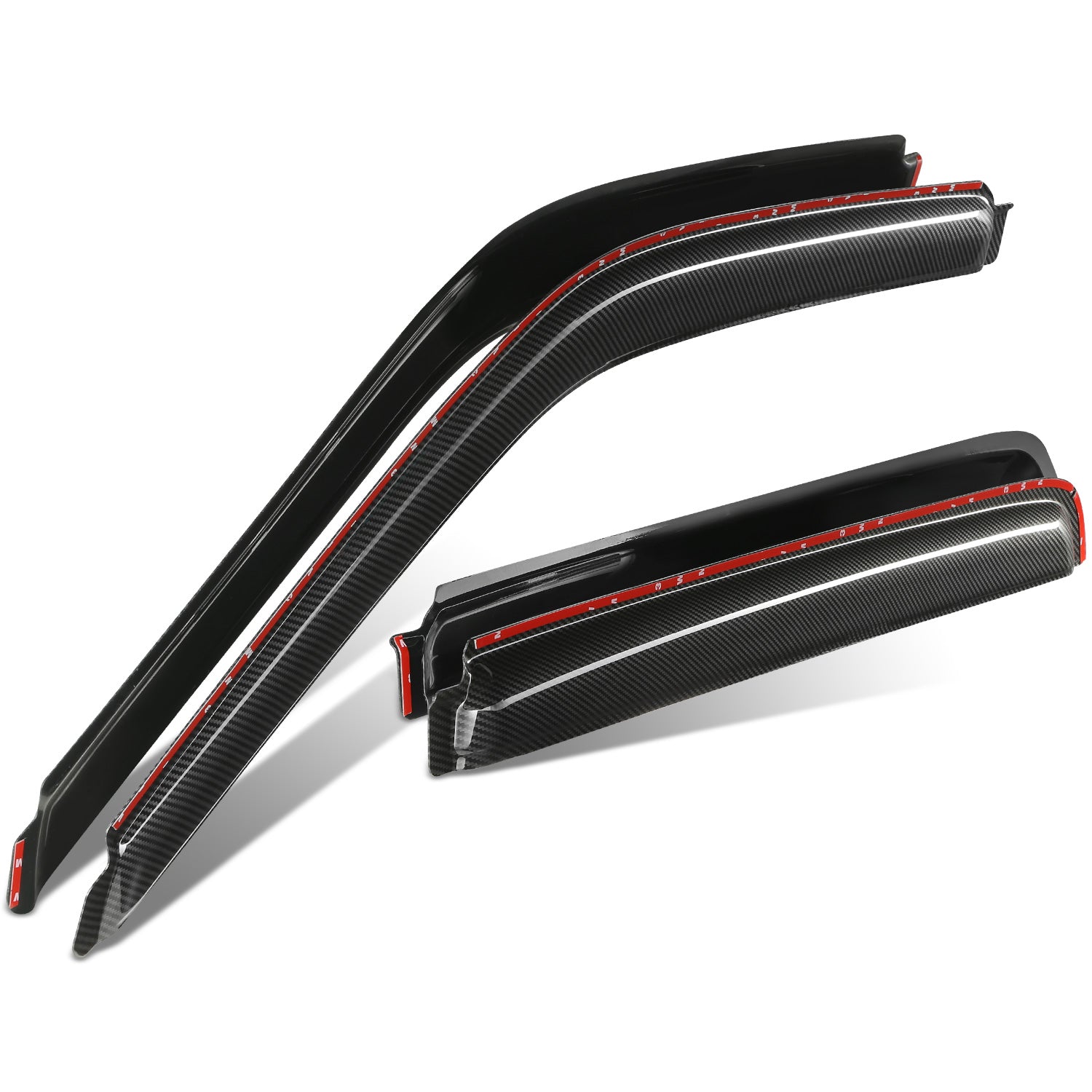 4Pcs Window Visors Guard Deflector <br> 92-00 Chevy/GMC Suburban C/K 1500 2500 3500 Crew Cab