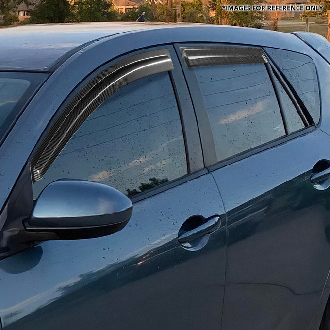 4Pcs Window Visors Guard Deflector <br> 10-13 Mazda 3 Hatchback