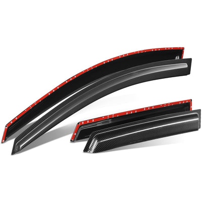4Pcs Window Visors Guard Deflector <br> 10-13 Mazda 3 Hatchback